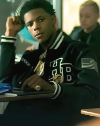 A Boogie Wit Da Hoodie Look Back At It Green Varsity Jacket