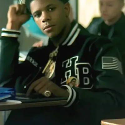 A Boogie Wit Da Hoodie Look Back At It Green Varsity Jacket