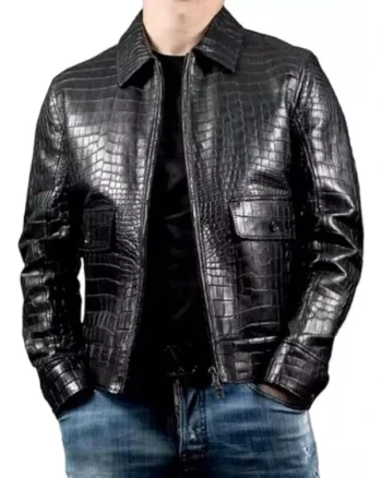 Alligator Leather Jacket Mens