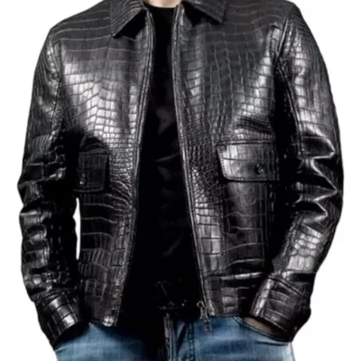 Alligator Leather Jacket Mens