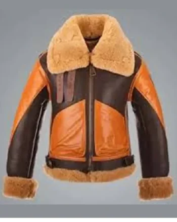 Andrew Aviator RAF Two Tone Leather Jacket