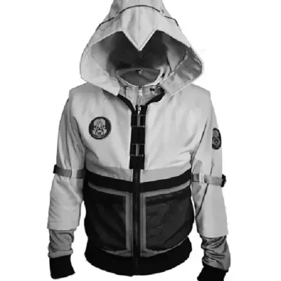 Assassin’s Creed Ghost Recon White Hoodie Jacket