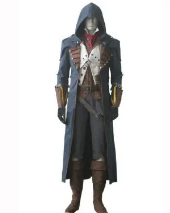 Assassins Creed Unity Arno Dorian Long Coat With Hood