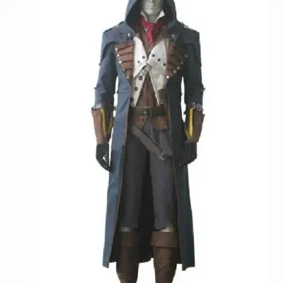 Assassins Creed Unity Arno Dorian Long Coat With Hood