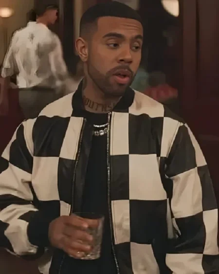 Bel-Air S03 Vic Mensa Checkered Leather Jacket