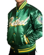 Bethel Iverson High School Green Satin Varsity Jacket