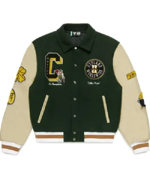 Boston Celtics Letterman Green Jacket