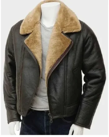 Alex Brown Shearling Flight Pilot Jacket