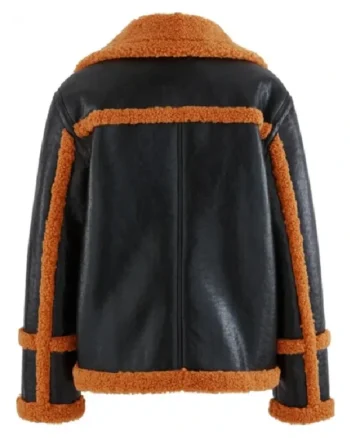 Buy Austin Brown Sheepskin Pure Leather Black Jacket On Sale