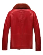 Buy Barry Shearling Red Pure Leather Fur Jacket For Sale