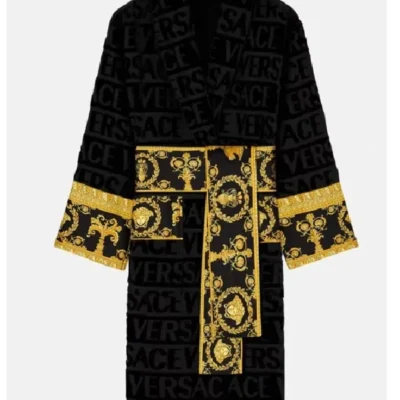 Buy Black Versace Robe For Mens And Womens Sale