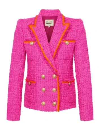 Buy Elsbeth Tascioni TV-Series Elsbeth Season 02 Carrie Preston Orange Pink Tweed Blazer Sale