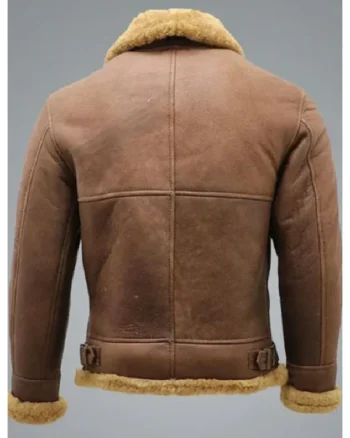 Buy Morris WW2 Brown SF Bomber Flying Genuine Sheepskin Leather Jacket Sale