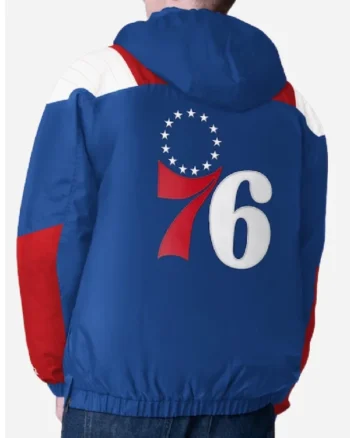 Buy NBA Philadelphia 76ers Starter Charger Half-Zip Jacket Sale