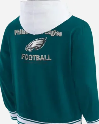 Buy NFL Philadelphia Eagles 2025 Unisex Midnight Green and White Hooded Jacket Sale