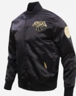 Buy New York Knicks National Basketball Association Team 2025 Black Bomber Jacket
