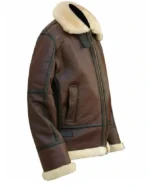Buy Shop Men and Women Pilot Flight WWII Shearling B3 Brown Bomber Jacket Sale