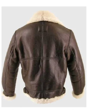 Buy Thomas Brown SF Shearling Bomber Aviator Flight Genuine Sheepskin Leather Jacket Sale