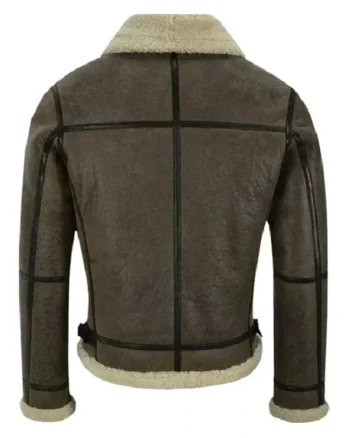 Buy Vincent SF Bomber Real Shearling Fur Lambskin Leather Brown Jacket Sale