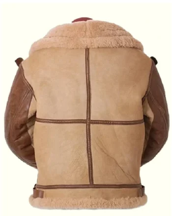 Buy Watson SF Flying Brown Tan Shearling Leather Jacket Sale