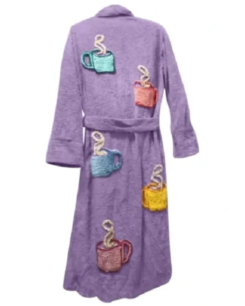 Buy William Coffee Talk Robe in Lilac For Men and Women Sale