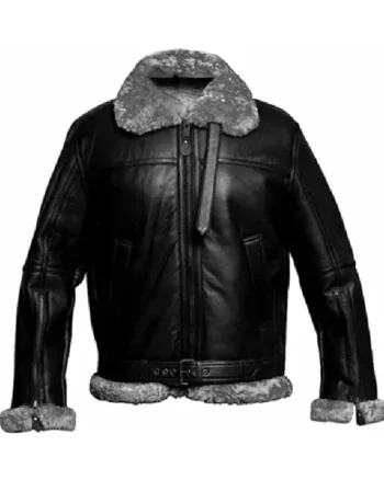 Carl RAF Aviator SF Bomber Black Jacket (2)
