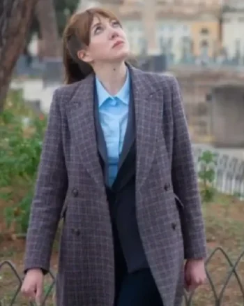 Cunk on Earth 2022 Diane Morgan Brown Coat