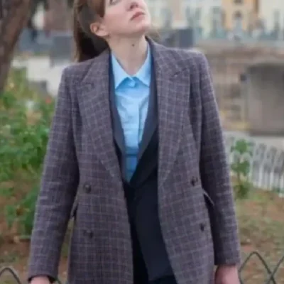 Cunk on Earth 2022 Diane Morgan Brown Coat