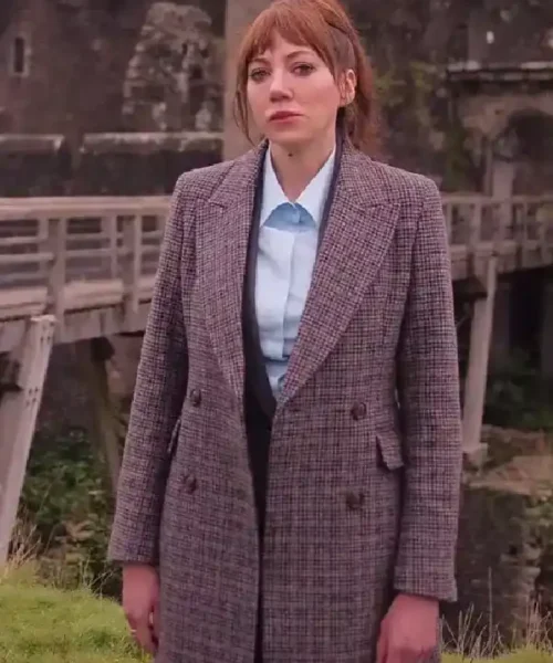 Cunk on Earth 2022 Philomena Cunk Plaid Coat