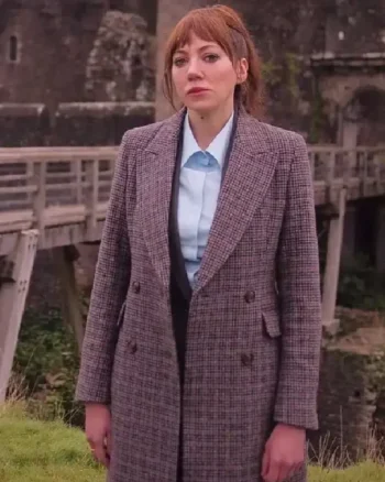 Cunk on Earth 2022 Philomena Cunk Plaid Coat