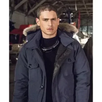 DCs Legends Of Tomorrow Leonard Snart Navy Blue Hood Jacket