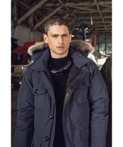 DCs Legends Of Tomorrow Leonard Snart Navy Blue Hood Jacket
