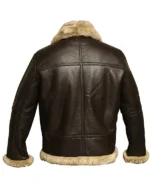 Darren SF Aviator RAF Bomber Reddish Shaded Sheepskin Shearling Real Leather Jacket