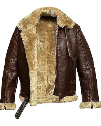 Darren SF Bomber Reddish Shaded Sheepskin Leather Jacket (2)