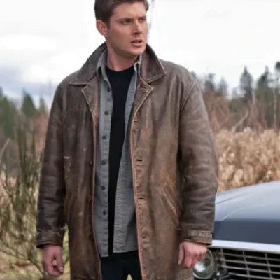 Dean Winchester Supernatural Distressed Brown Leather Jacket