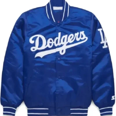 Dodgers Los Angeles Blue Satin Jacket