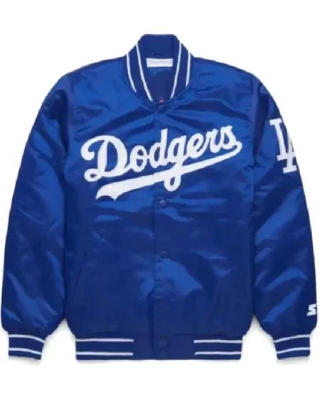 Dodgers Los Angeles Blue Satin Jacket