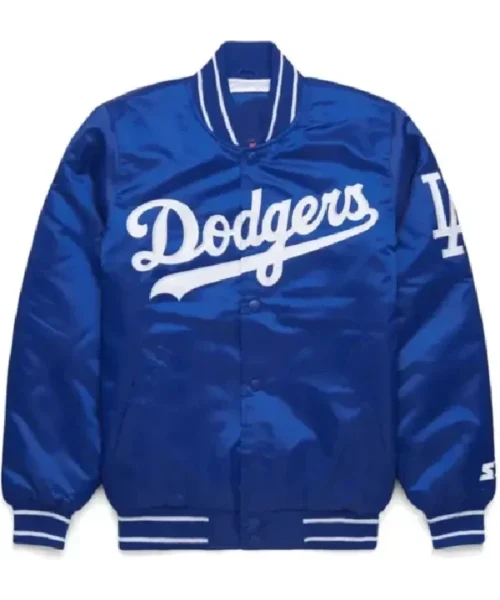 Dodgers Los Angeles Blue Satin Jacket