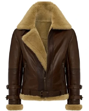 Douglas Aviator RAF SF Shearling Fur Bomber Jacket
