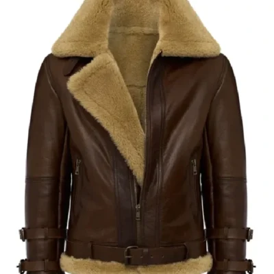 Douglas Aviator RAF SF Shearling Fur Bomber Jacket