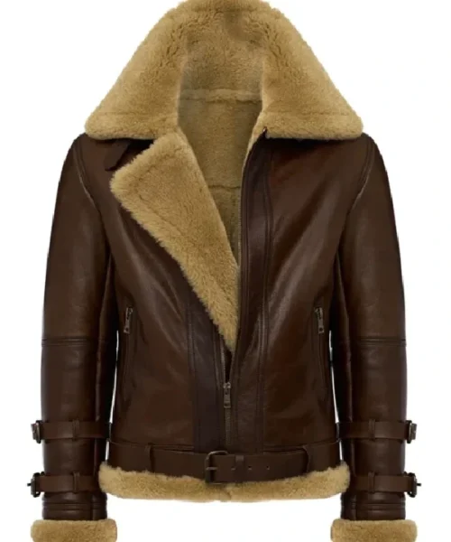 Douglas Aviator RAF SF Shearling Fur Bomber Jacket