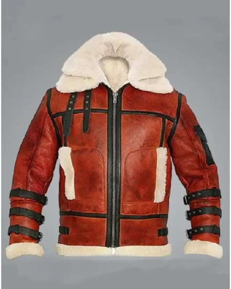 Drew Aviator B6 Sheepskin Bomber Leather Jacket