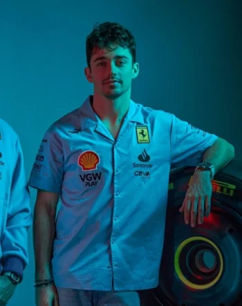 Ferrari Racing Blue Miami Grand Prix Shirt - Image 3