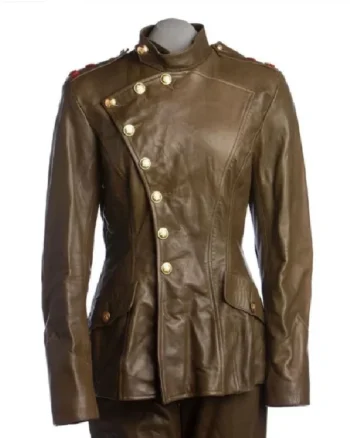 GoldenEye Xenia Onatopp Military Leather Jacket