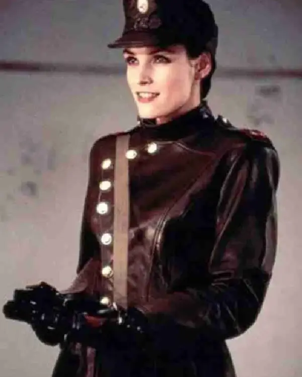 GoldenEye Xenia Onatopp Military Leather Jacket For Sale