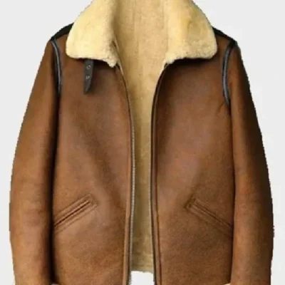 Johnson Brown SF Shearling Soft Leather Jacket