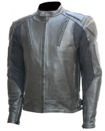 Leather Motorcycle Jacket With Armor