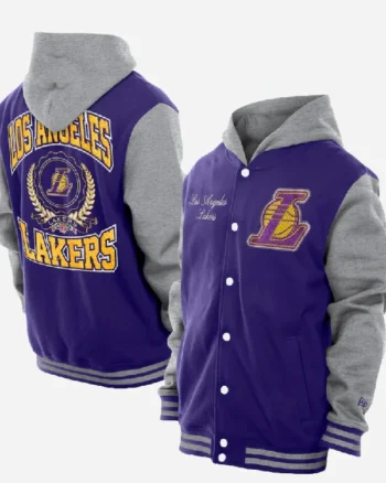 Los Angeles Lakers New Era Purple Jacket