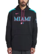 Miami Marlins Nike Black Hoodie