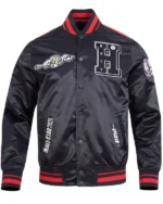 NBA All-Star Game 2025 Black Satin Jacket